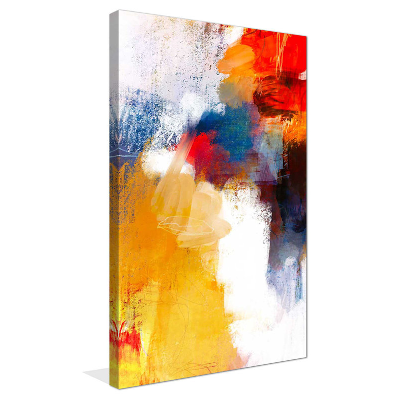 C'est une fête I - Peinture, Toile tendue, H 60 po x l 36 po x P 1,5 po