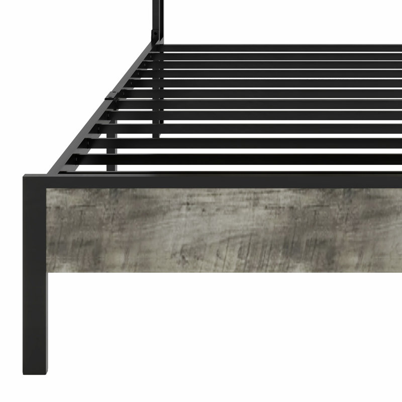 Lit plateforme avec rangement et accessoires, Lit simple