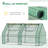 6' X 3' X 3' Portable Greenhouse, Garden Green House With 2 PE/Plastic Covers, Steel Frame And 2 Roll Up Windows