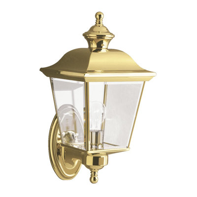 Waterville Polished Brass Outdoor Wall Lantern