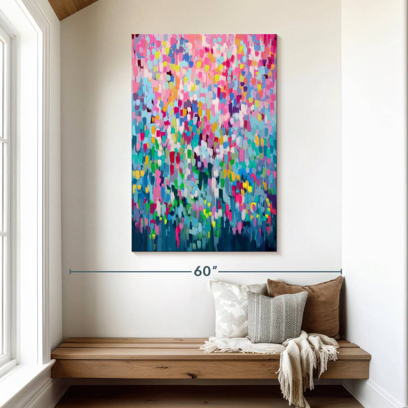 Pixels floraux Avery II, H 48 po x l 32 po