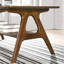 Mid-Century Modern End Table With Shelf - Brown Color Theme Rectangular Wood Functional And Attractive Home Furnishing