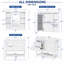 Meuble-lavabo 36 po avec armoire à miroir, tablette ajustable, armoire de rangement avec 4 tiroirs, armoire de rangement en bois massif - blanc-375669309