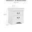 Nightstand 1Pc Bracket Legs Dovetail Drawers Hanging Handles Transitional Bedroom Furniture
