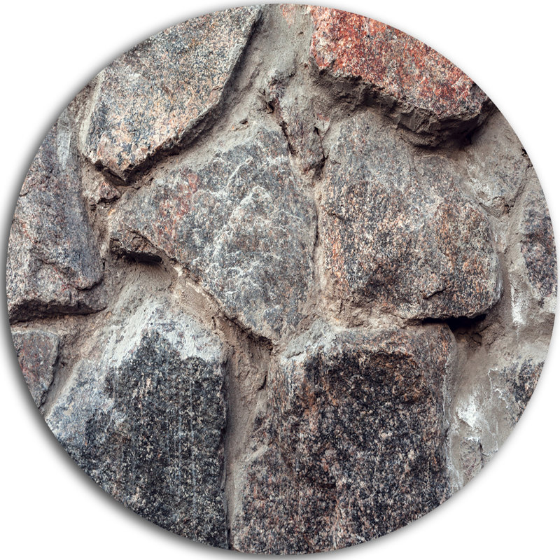 «Natural Granite Stone Texture», reproduction de photo sur métal, H 23 po x l 23 po x P 1 po