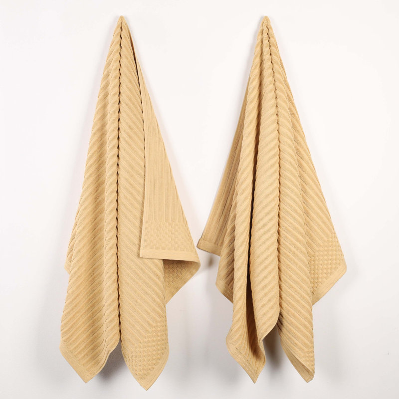 Ensemble de serviettes de bain 2 pièces Soho Spa, Doré, Ensemble de 2 draps de bain