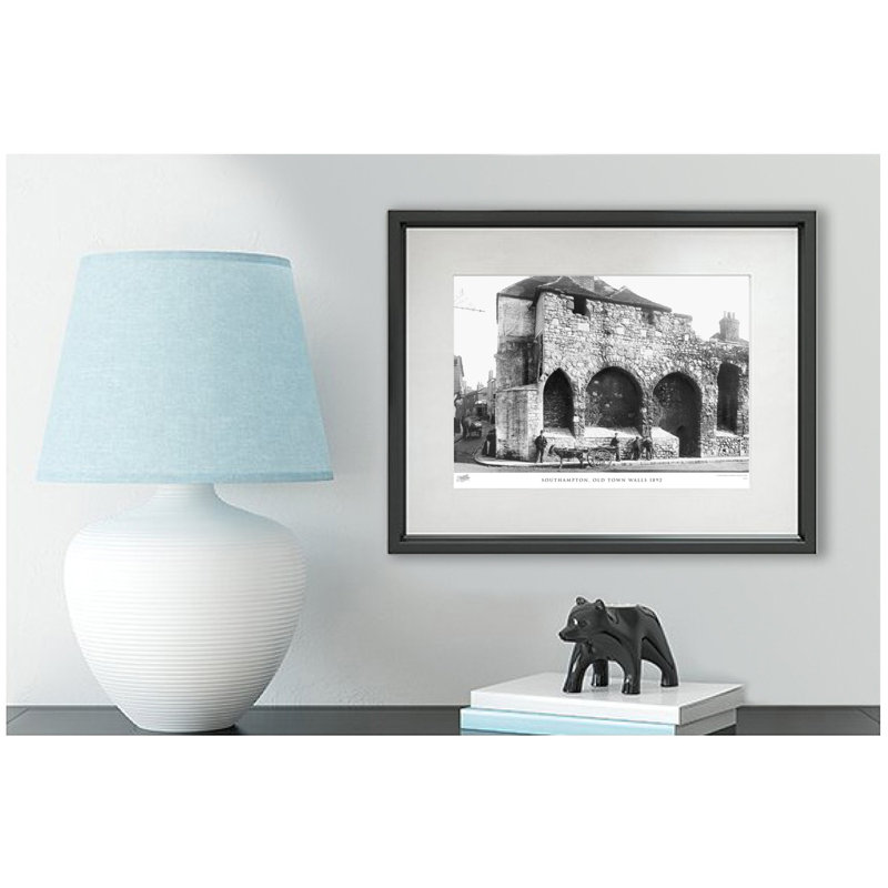 Southampton, Old Town Walls 1892 by Francis Frith - Single Picture Frame Print, 28cm H x 36cm W x 2.3cm D