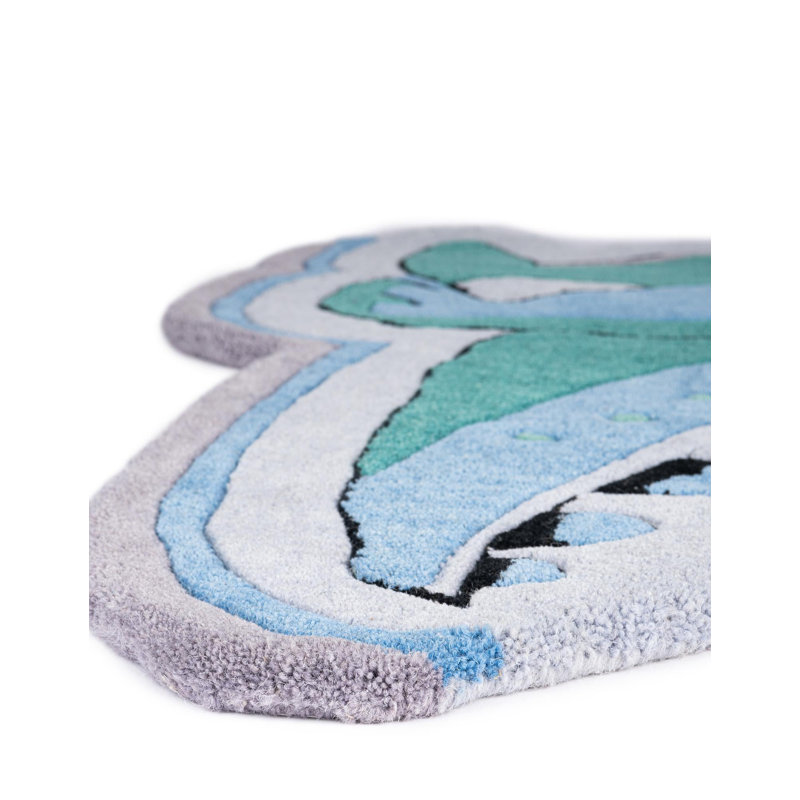 Tapis en laine Unique Loom Dino Playtime, Nouveauté 1 pi 7 po x 3 pi 7 po