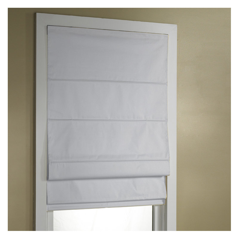 Store romain occultant, Blanc, l 23 po, L 63 po