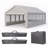16'X32' Carport Car Canopy Party Tent With 3 Storage Bags & Removable Sidewalls, Outdoor Gazebo With 4 Ground Tubes, Commercial Tents For Parties Wedding BBQ With 3 Carry Bags