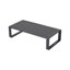 Ensemble de causeuse et de table basse en aluminium avec coussins beiges l 53,54 po x P 35,04 po x H 31,1 po Tino