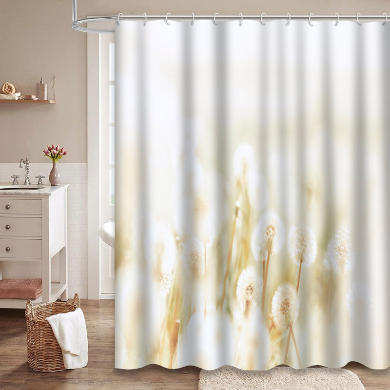 Rideau de douche Spring Spring Dandelions, L 72 po x l 78 po