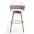 Zadian Swivel Upholstered Counter Stool with Solid Wood Frame-2102974106