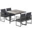 Steel Patio Dining Set Table,