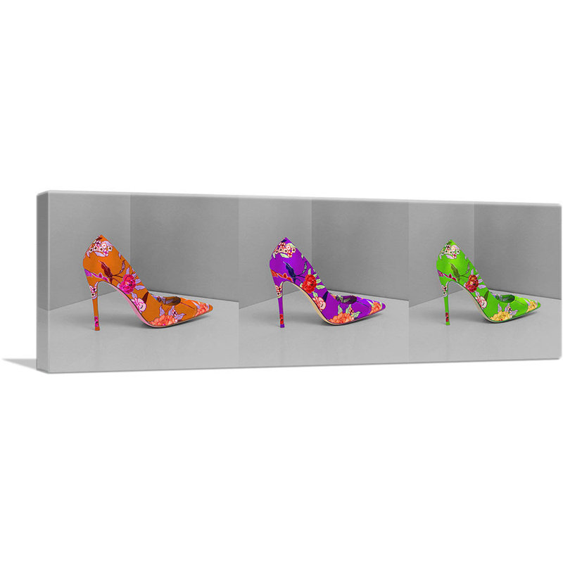 High Heels Shoe Stiletto - reproduction de photo sur toile tendue, H 12 po x l 36 po x P 0,75 po