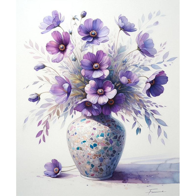 Reproduction d'art sur toile Serene, H 20 po x l 20 po x P 1,5 po