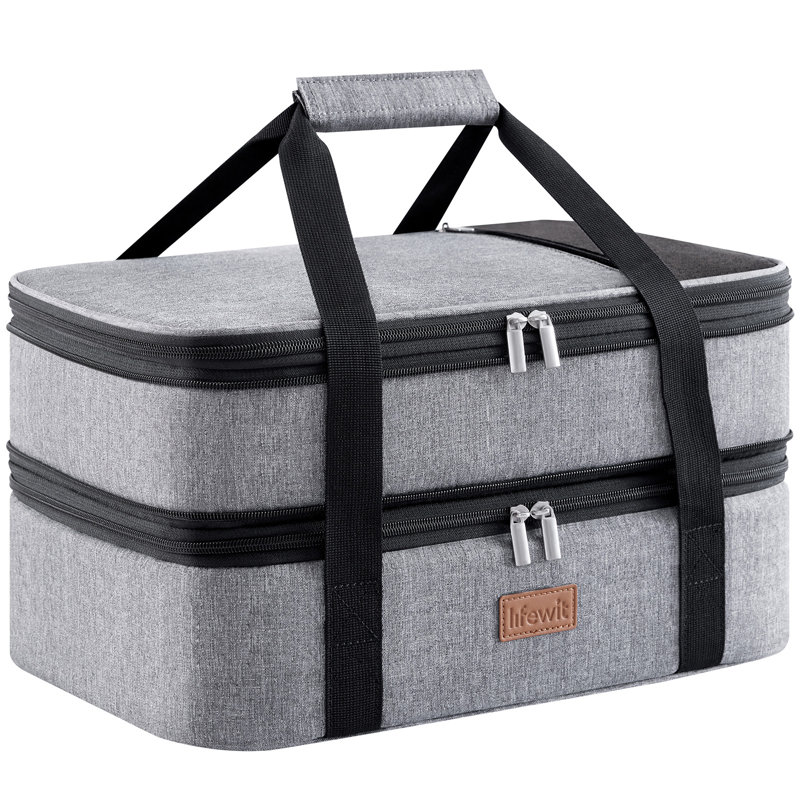 Glacière pique-nique en polyester, Gris