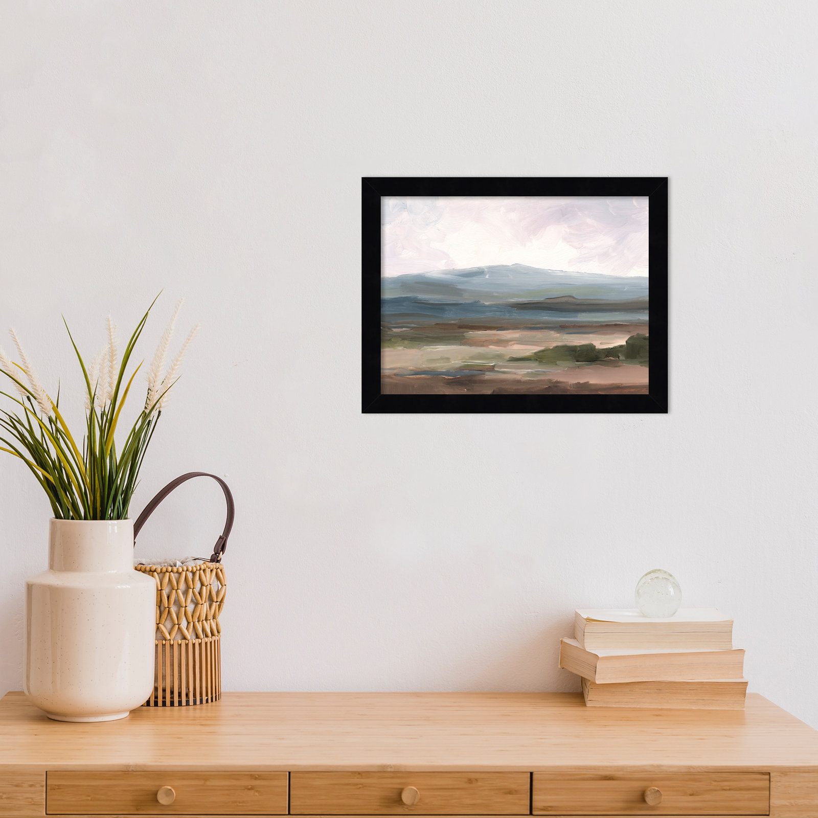 Ethan Harper "Serene Mountain Study II" Print, Black, 10" H x 13" W