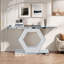 Console Sparkling avec effets en verre de diamant et découpes hexagonales géométriques