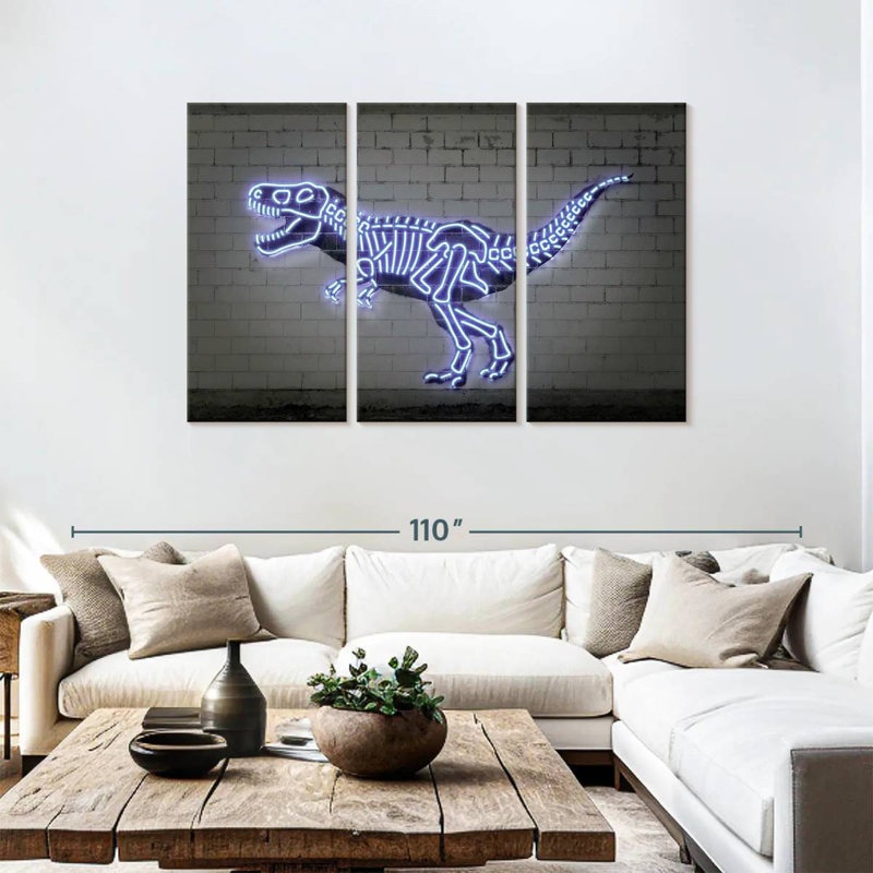 T Rex Bones, 48" H x 74" W