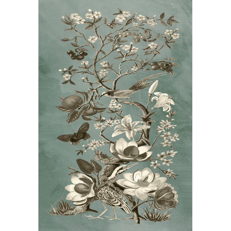 Chinoiserie Patina II by Naomi McCavitt - No Frame Painting on Canvas, 91cm H x 61cm W