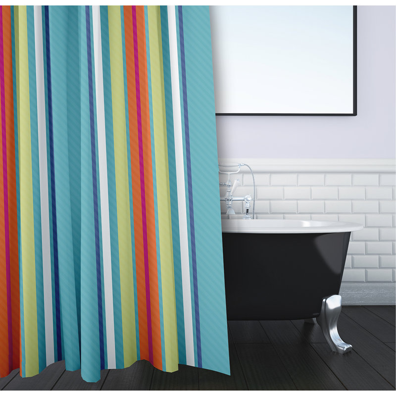 Rideau de douche Alissiya, Turquoise