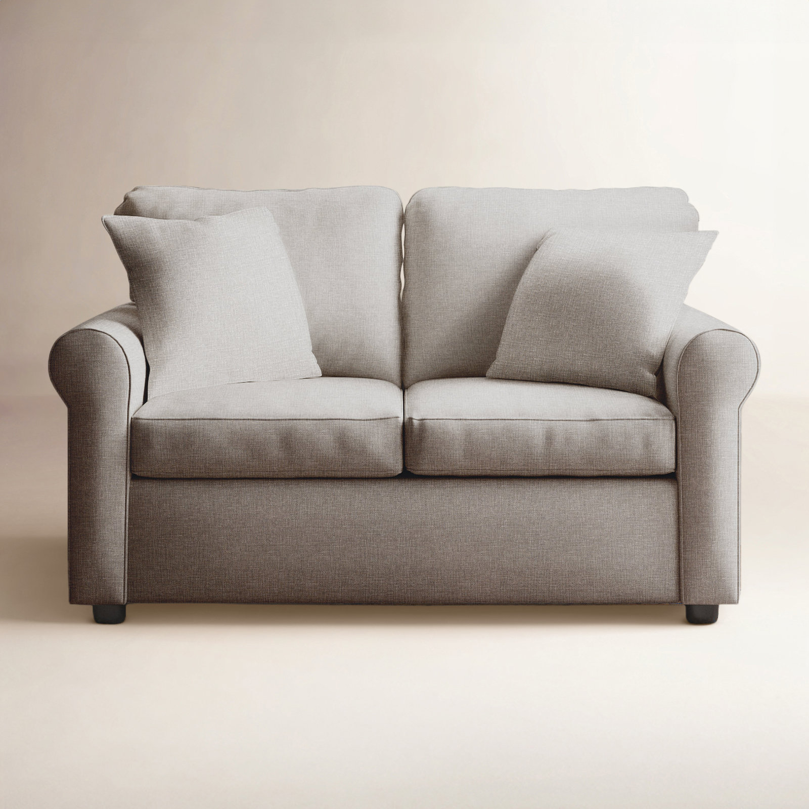 Warrington 60'' Upholstered Loveseat, Drusky Snow Sustain® Basketweave