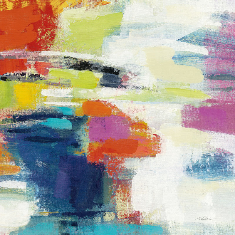«Island Town III Bright» par Silvia Vassileva, reproduction d'art sur toile non encadrée, H 36 po x l 36 po