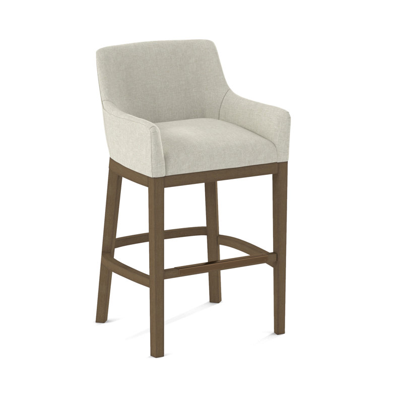 Upholstered Stool, Weathered Gray, 61626-87