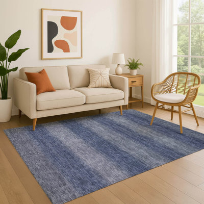 Premium Machine Washable Lubbers AMF1733 Stripe Rug