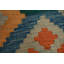 Tapis oriental kilim en laine à tissage plat 6 x 8