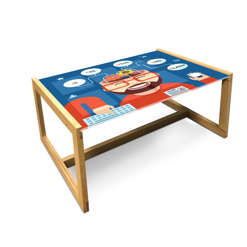 Ionut Sled Coffee Table, 90cm H x 62cm W x 40cm D