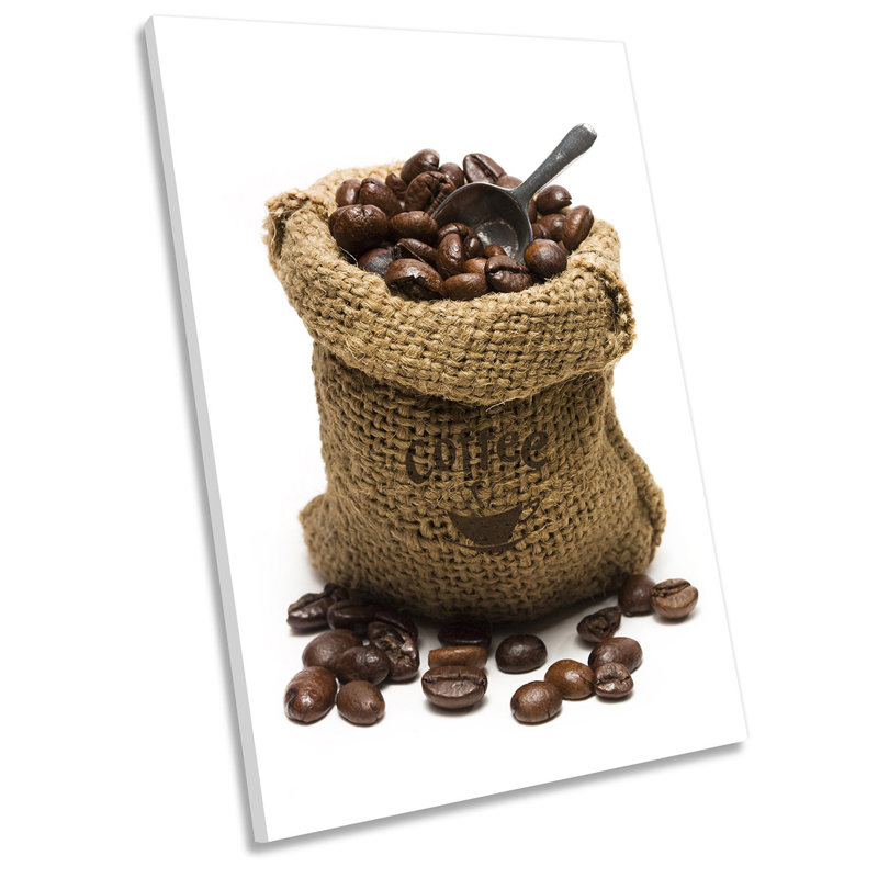 Coffee Beans Brown Sack Picture - Wrapped Canvas Print, 76.2cm H x 50.8cm W x 2cm D