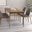 Table de salle à manger rectangulaire en bois manufacturé brun-2085088830