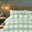 Seersucker Gingham Polyester Chequered Duvet Cover Set with Pillowcases Included-96715331-96715332