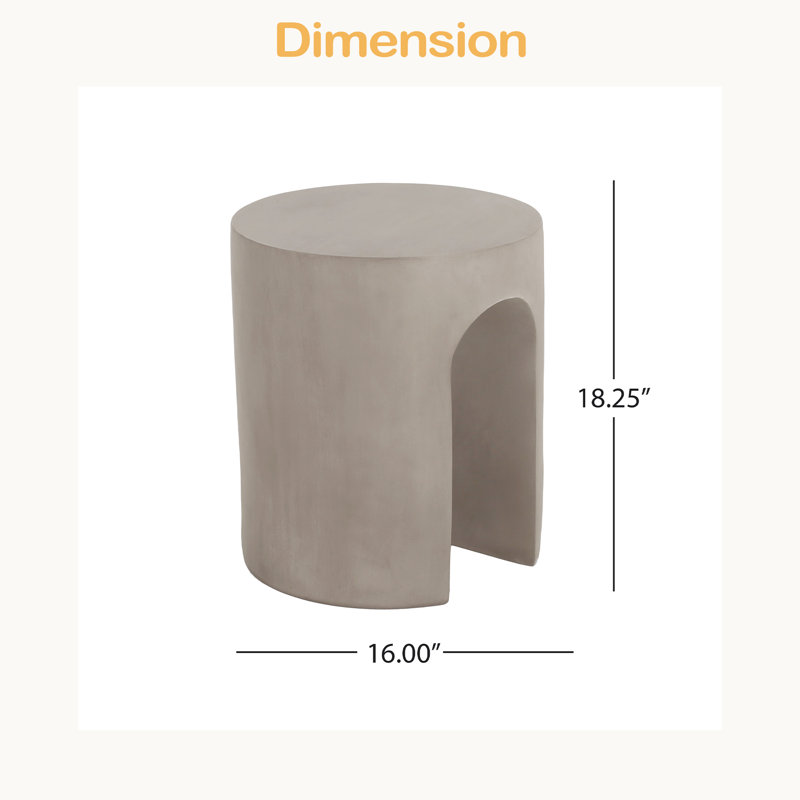 Table d'appoint d'extérieur ronde en U MGO