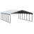 Galvanized Steel Carport, 20X29X9