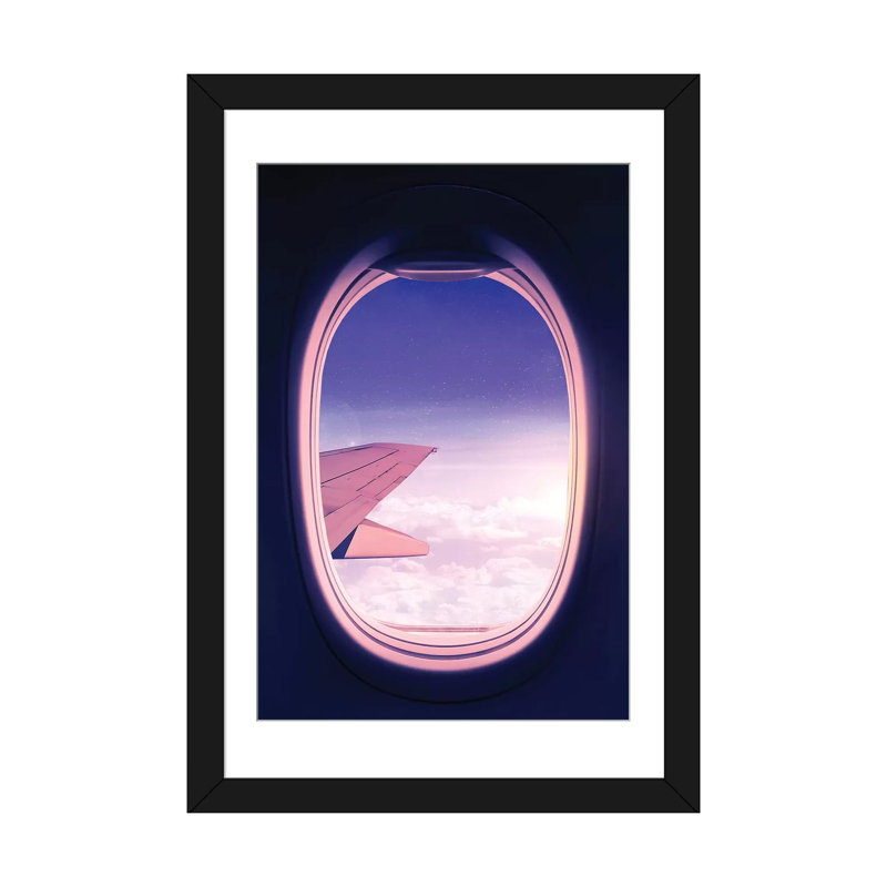 « travel the world »-impression Nicklas Gustafsson, H 24 po x l 16 po x P 1 po, Papier d'art encadré noir, Blanc
