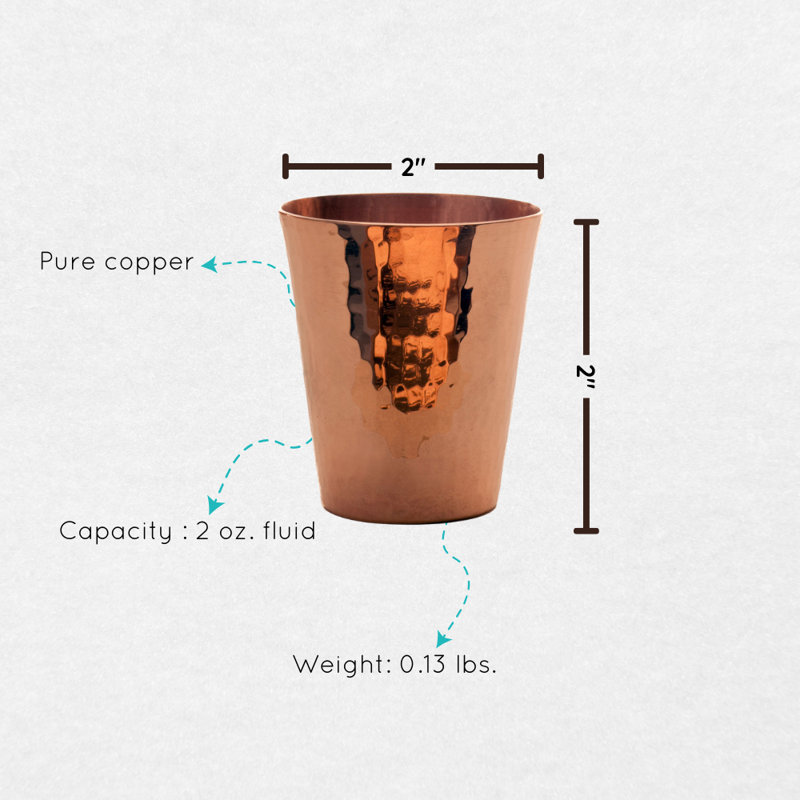 Sharpshooter Copper Shot Cups, 2 oz