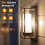 Ensemble de 2 luminaires d'extérieur dorés