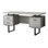 Bureau d'ordinateur à configuration à gauche ou à droite avec tiroirs de rangement pour le bureau personnel Jazarian