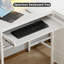 Bureau de jeu avec lumières DEL et prises de courant Bureau d'ordinateur avec plateau pour clavier et support pour écran-497197580