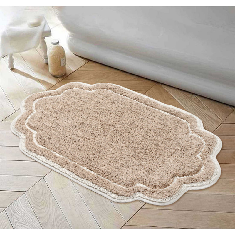 Tapis pour salle de bain Dobrinka, Lin, 24 po x 40 po (rectangulaire)
