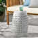 LILAC 12" Accent Side Table, Cylindrical Design End Table For Living Room, Family Room, Or Entryway, Industrial Style,Coffee Side Tables For Indoor Outdoor