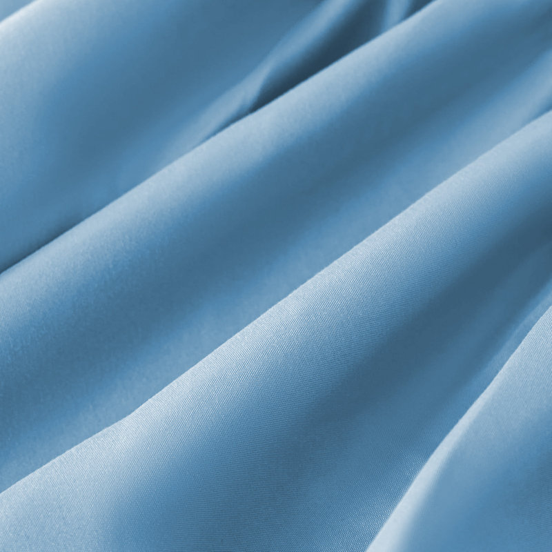 Super Soft Extra Deep Pocket Microfiber Brushed Fitted Sheet, Light Blue, Single (3')