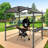 Pavillon de jardin en acier pour barbecue l 8 pi. x P 5 pi.