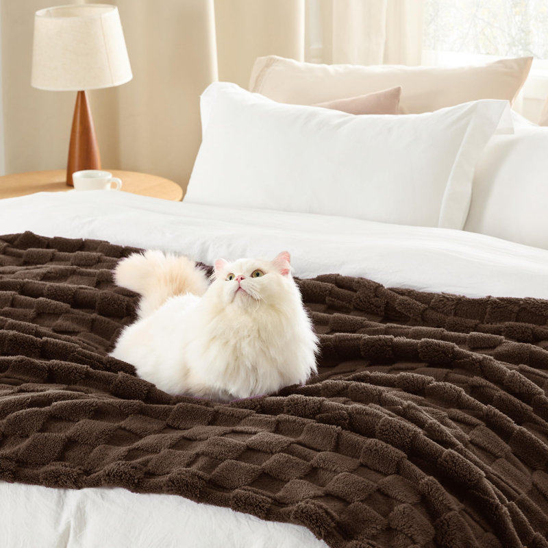 Bedsure 269gsm Fleece Blanket For Couch - Super Soft Cozy Blankets For Women GentleSoft™️, Throw, Sugar Brown
