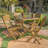Amaure 4 - Person Acacia Wood Patio Dining Set with Rectangular Table-990794663