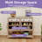47" Boho Shoe Cabinet With Adjustable Shelves