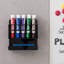 Acrylic 10 Slot Wall Mounted Pen Holder